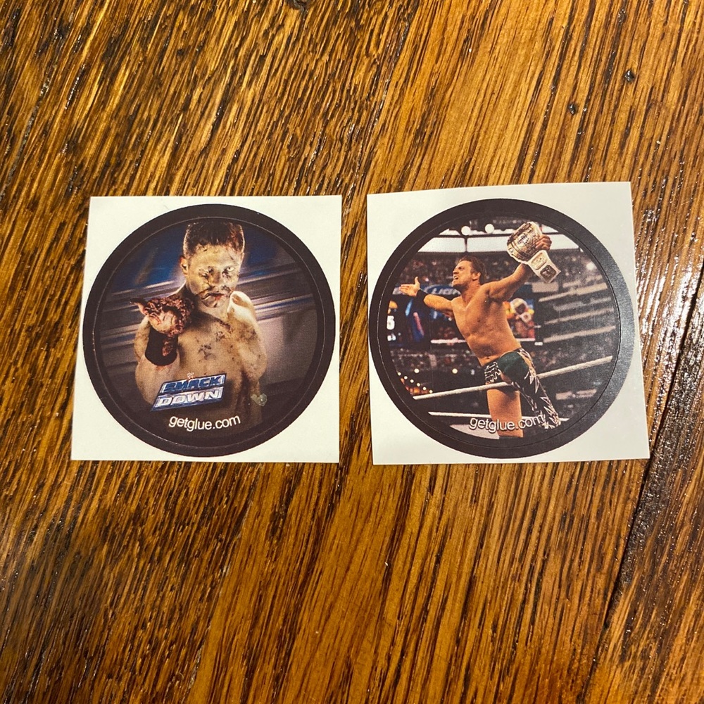 Rare WWE Stickers - The Miz wrestling get glue getglue sticker smackdown